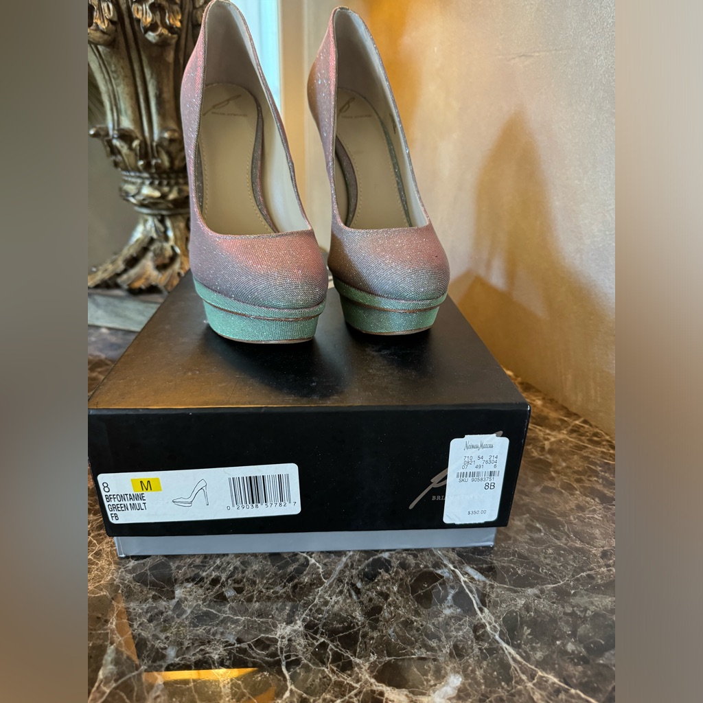 Brian Atwood  Bffontanne Green Multi  Size 8